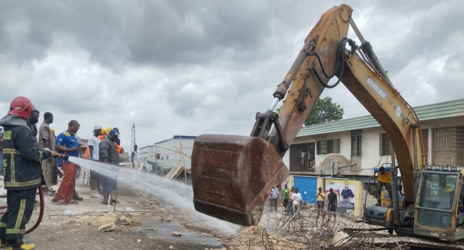 Lagos Building Collapse: Death Toll Rises To Five, 15 People Rescued